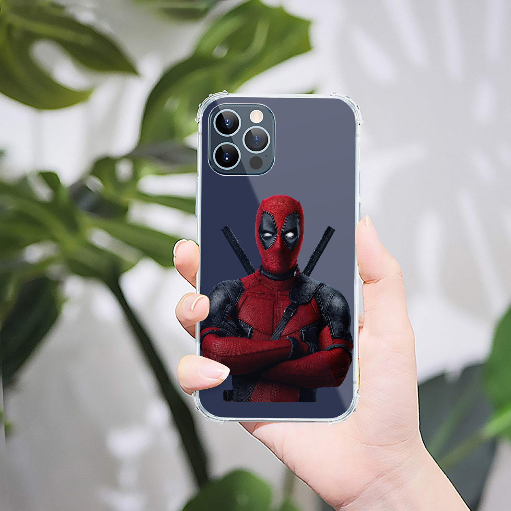 （画像用） Deadpool デッドプール 【iPhone 12シリーズ対応】透明スマホケース（クリアソフトケース）